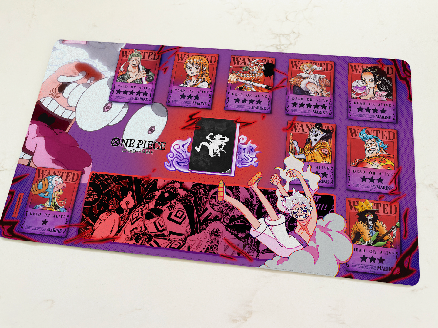 MADE TO ORDER: Red Purple Luffy Variation Custom Playmat