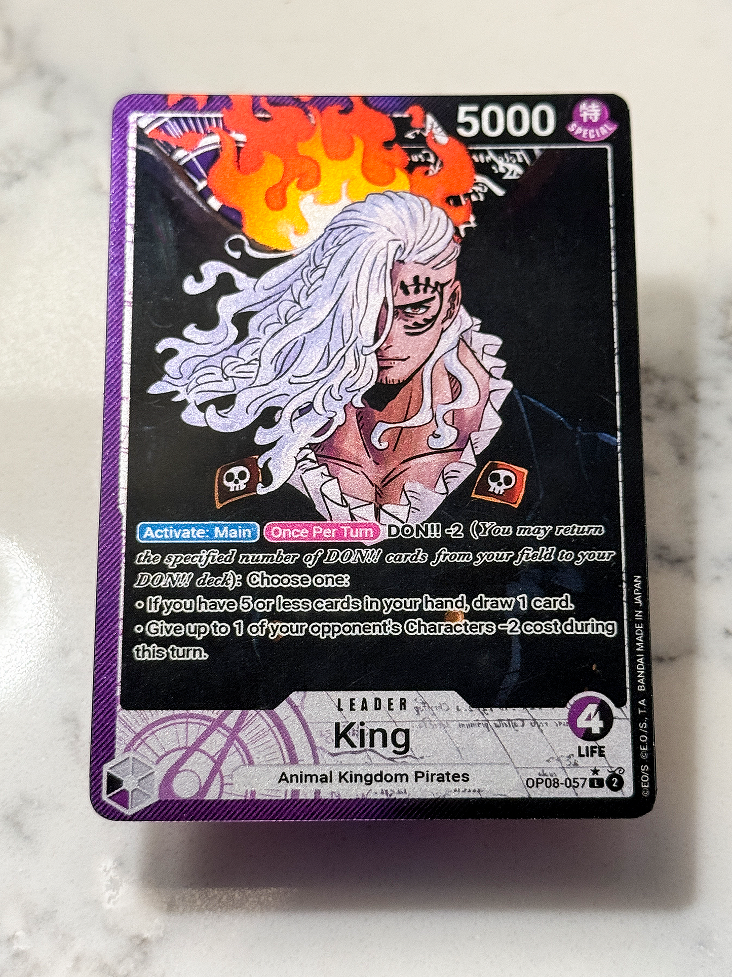 OP08 Custom King Leader Card | OPTCG