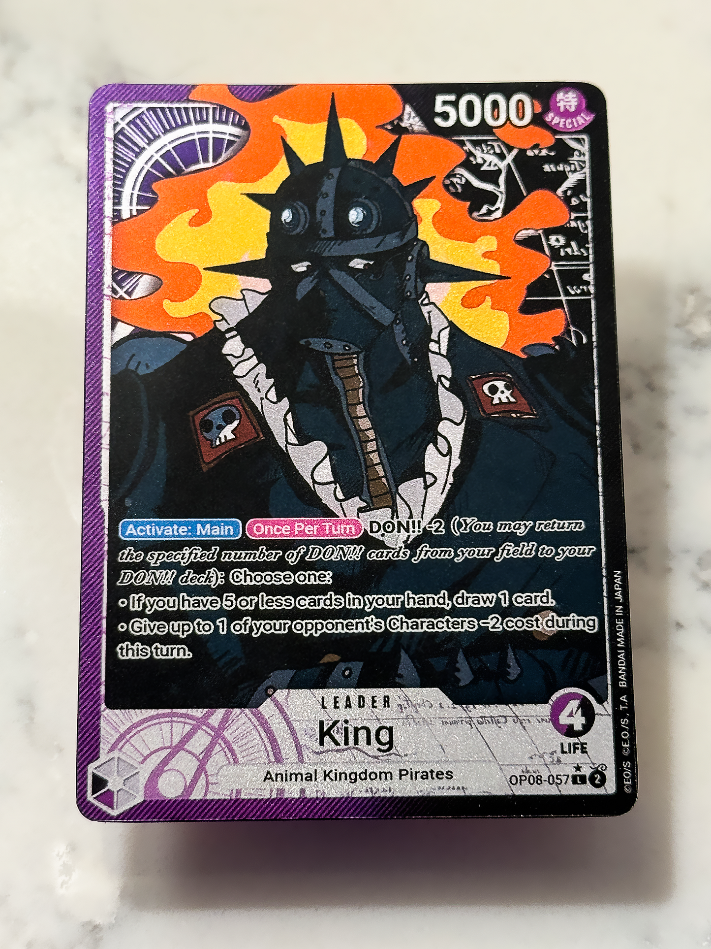 OP08 Custom King Leader Card (B) | OPTCG