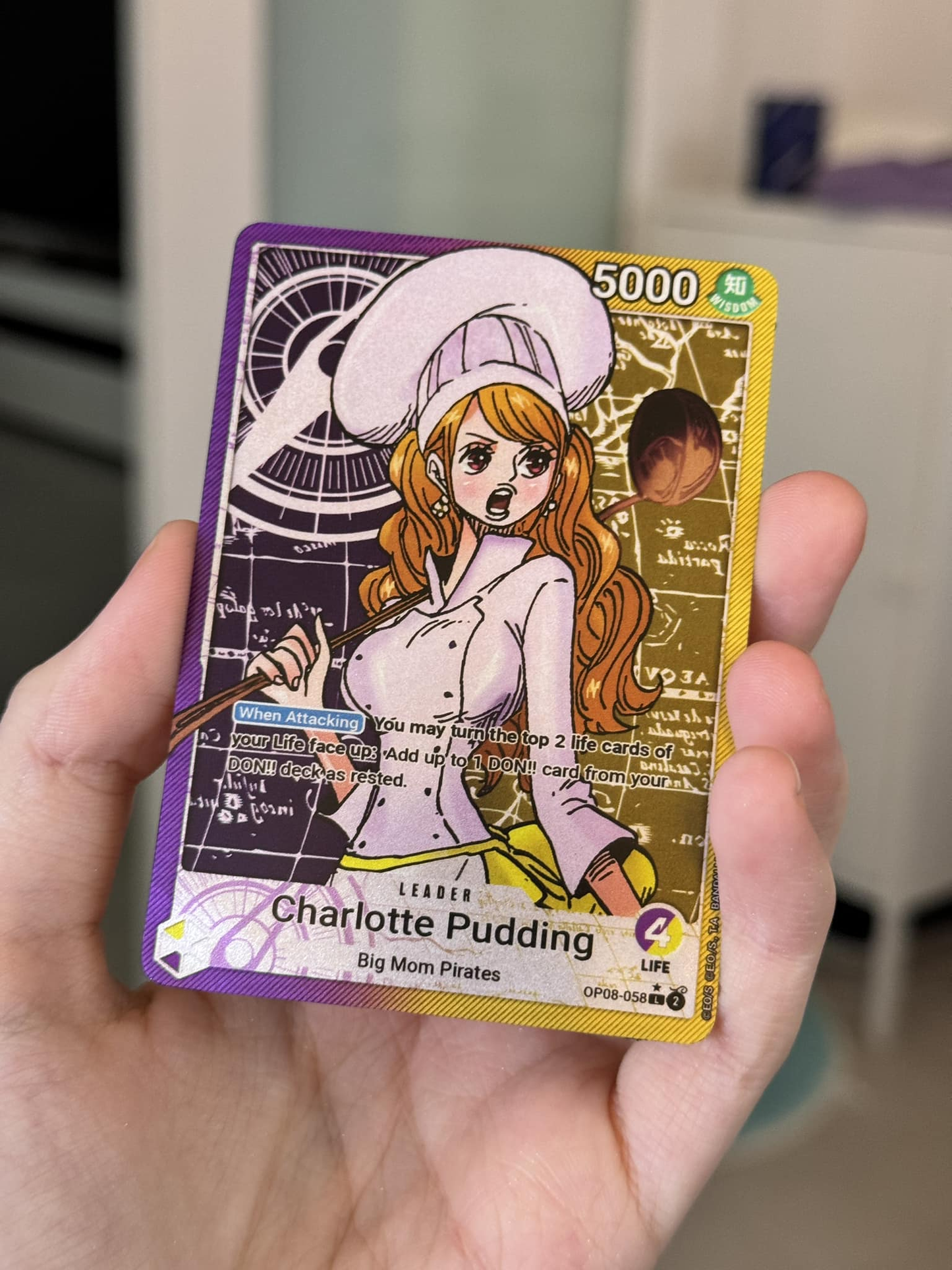 OP08 Custom Pudding Leader Card | OPTCG