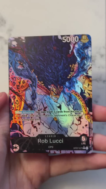 OP07 Custom Lucci Awakened Leader Cards | OPTCG